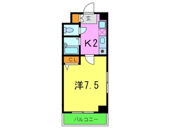 間取図 ブロスコ－ト六甲２