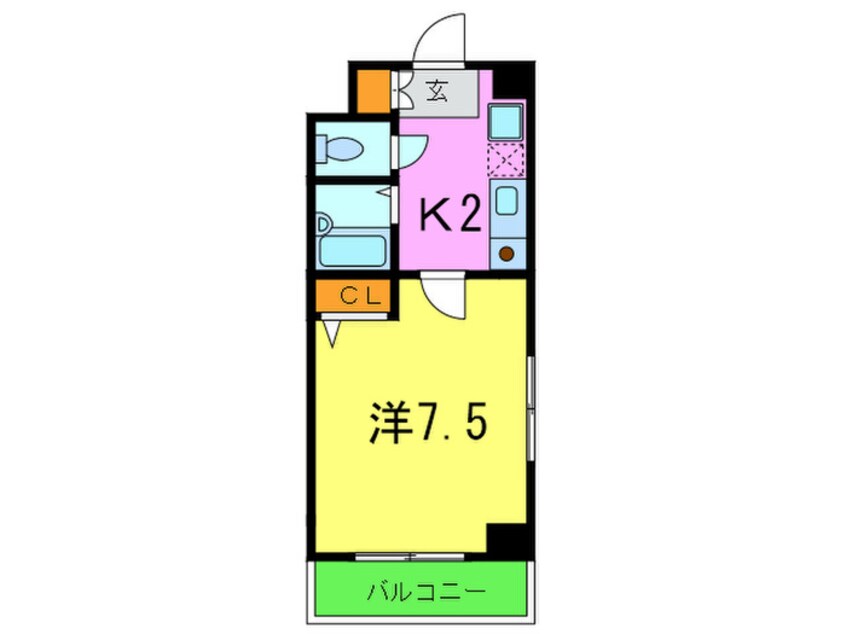 間取図 ブロスコ－ト六甲２
