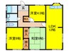 泉南市新家1315番地216貸家 3LDKの間取り