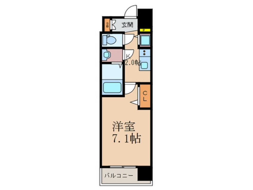 間取図 ﾌﾟﾚｻﾝｽ野田阪神駅前ｻﾞ･ﾌｧｰｽﾄ903