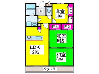 間取図 ディ・カピ－ネ