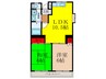 メ－ルメゾン渋谷 2LDKの間取り