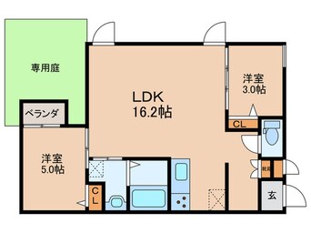 間取図 コティ大蔵天神