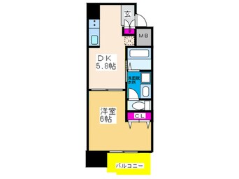 間取図 ＧＡＬＬＥＲＹ谷町