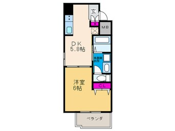 間取図 ＧＡＬＬＥＲＹ谷町