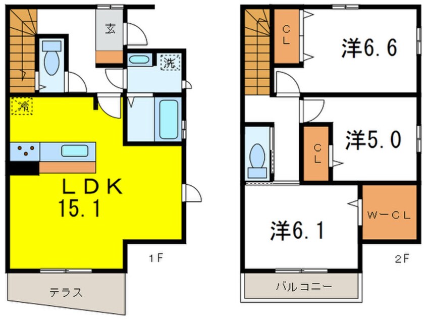 間取図 フェリシテ箕面