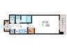 ｱｽｳﾞｪﾙ京都壬生WEST（407） 1Kの間取り