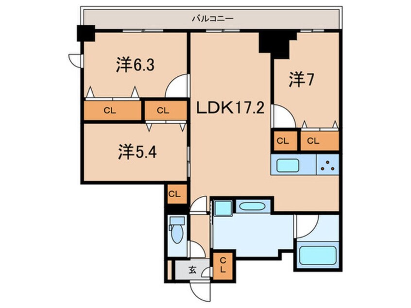 間取図 ツナマヨﾚｼﾞﾃﾞﾝｽ