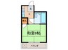 長谷川マンション 1Kの間取り