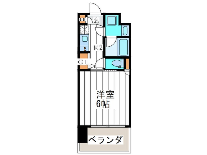 間取り図 Primavera Nishi Shinsaibashi