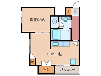 間取図 Ｒｉｔｚ舞子坂２