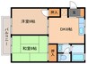 ファミール長田 2DKの間取り