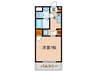 ＯＫＡ栄ハイツ 1Kの間取り