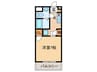 ＯＫＡ栄ハイツ 1Kの間取り