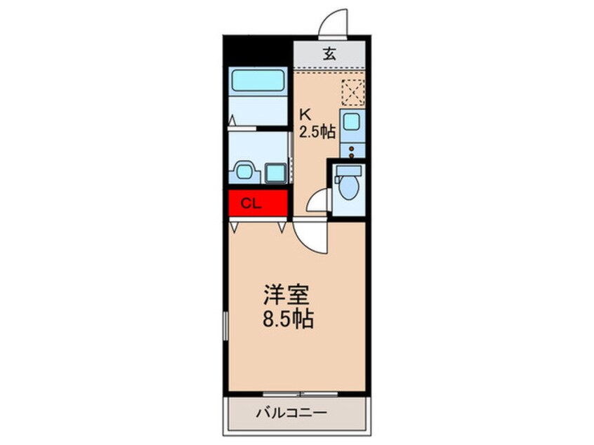 間取図 フジパレス近鉄八尾Ⅲ番館