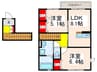 雅　A棟 2LDKの間取り