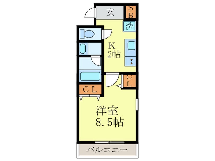 間取り図 ARTISTA御所西ドゥーエ
