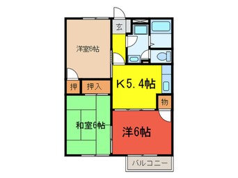 間取図 スペ－スメテオライトＢ棟