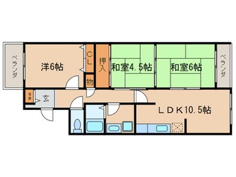 間取図 ヴェルデ三番館