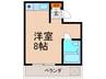 服部ハイツ 1Rの間取り