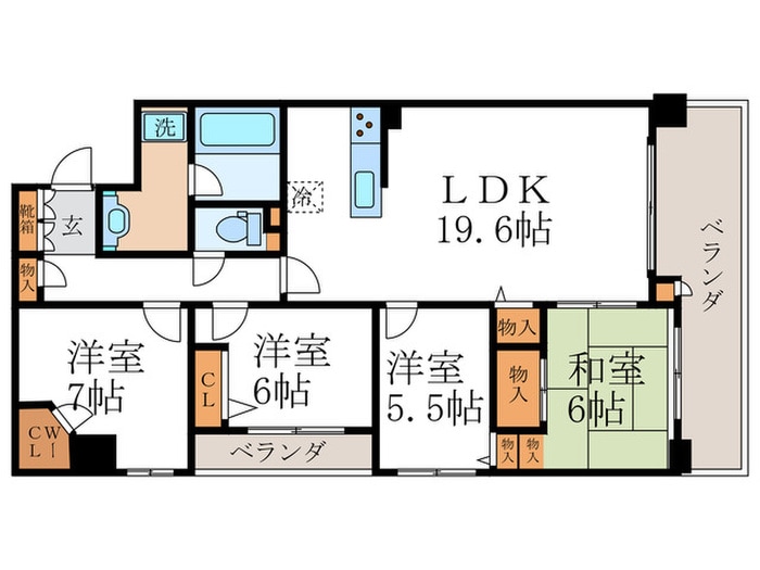 間取り図 パデシオン四条壬生（211）