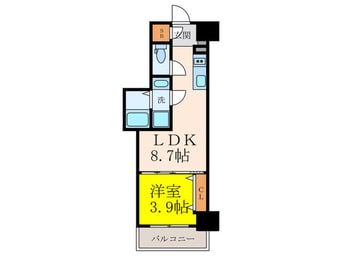 間取図 クローバー・グランツ都島