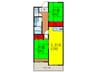 池田中央マンション 2LDKの間取り