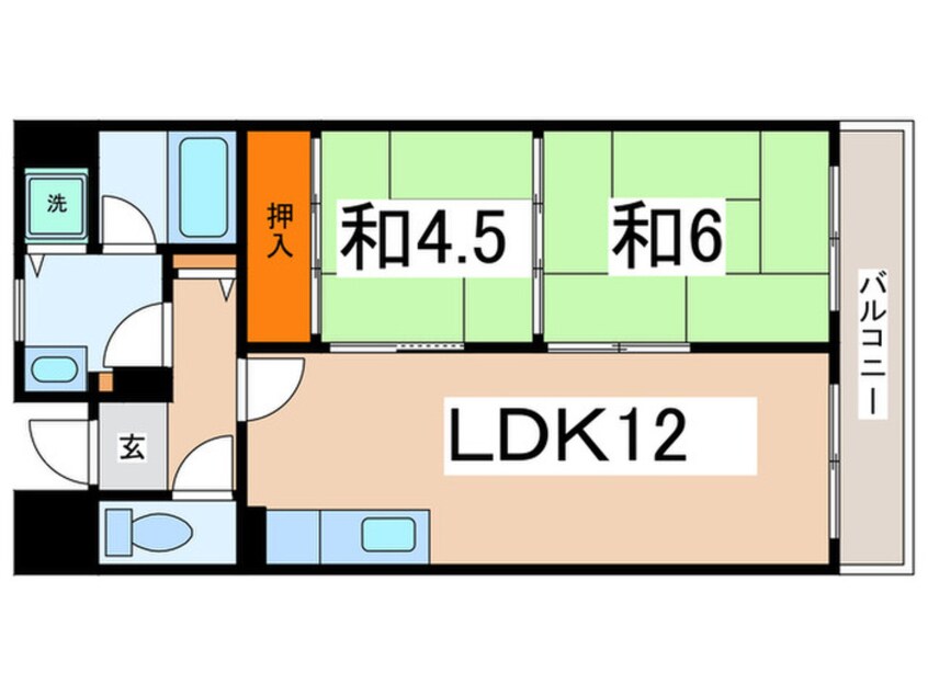 間取図 キャッスル水走