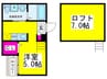 エール賑 1Rの間取り