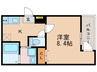 フジパレス塚本駅西Ⅰ番館 1Kの間取り