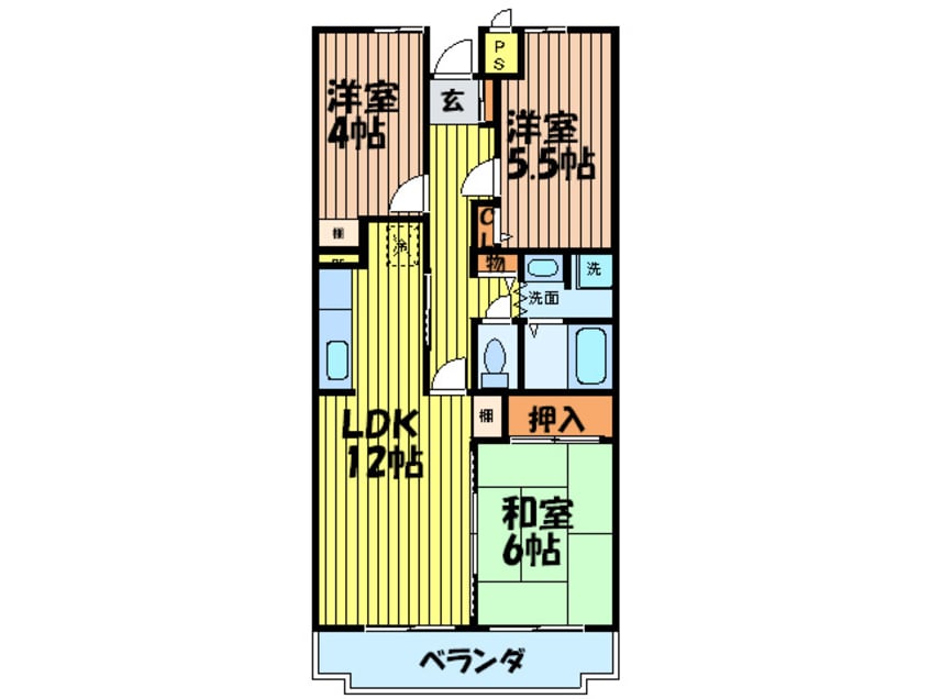 間取図 GREEN　VILLA　GORYO