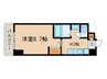 Nasic　Mate　梨園 1Kの間取り