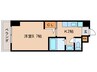 Nasic　Mate　梨園 1Kの間取り