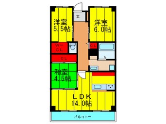 間取図 PHOENIX COURT交野Ⅰ北棟