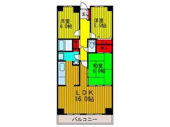 間取図 PHOENIX COURT交野Ⅰ北棟