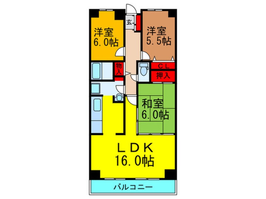 間取図 PHOENIX COURT交野Ⅰ北棟