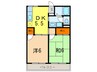 ディアコ－ト２１ 2DKの間取り