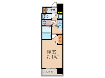 間取図 ﾌﾟﾚｻﾝｽ野田阪神駅前ｻﾞ･ﾌｧｰｽﾄ1303