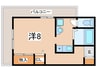 ファミール宝塚 1Rの間取り