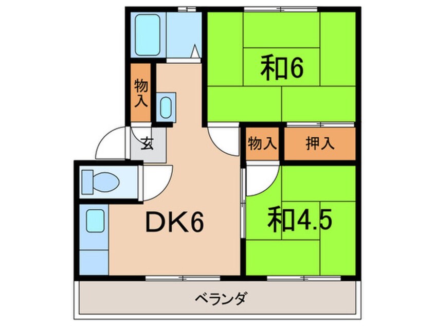 間取図 出合ハイツ