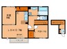 Casa de Haru 2LDKの間取り