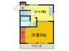 東花園コーポ 1DKの間取り