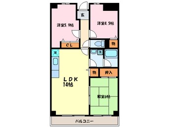 間取図 ノウブルヒル二色