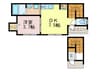 Ｐ‐ＣＵＢＥ 1DKの間取り