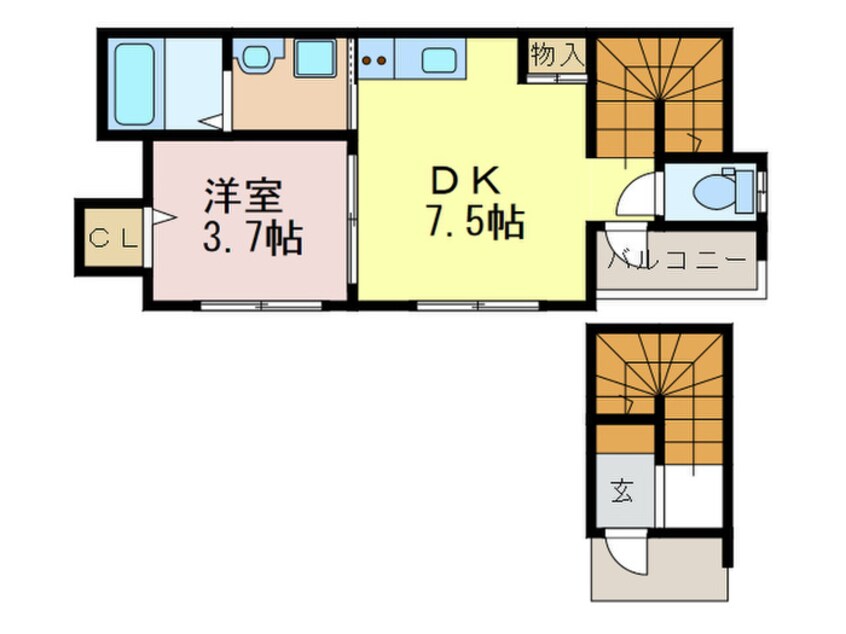 間取図 Ｐ‐ＣＵＢＥ