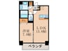 ヴィハーラ北天満 1LDKの間取り