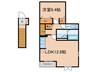 アミエーラ 1LDKの間取り