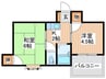 カールハイツ寝屋川Ⅱ 2Kの間取り