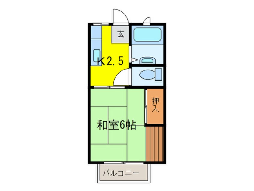 間取図 ア－バンハイツ白島Ｃ棟