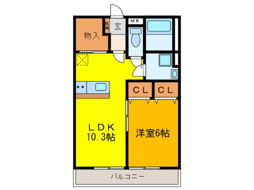 間取図 アム－ルＤ棟